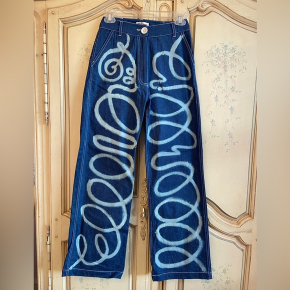 TYLER MCGILLIVARY Loopy Wide Leg Denim Jeans - Picture 5 of 6